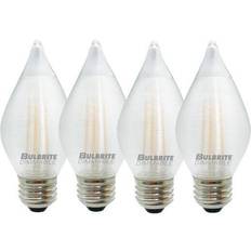 LED Lamps Bulbrite 40-Watt Equivalent C15 Dimmable E26 LED Spunlite Light Bulb 2700K in Satin Finish (4-Pack)