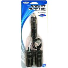 Custom Accessories Twin Sockets Plug-In Lighter Black