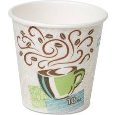 Plates, Cups & Cutlery Dixie Hot Cups, Paper, 10oz, Coffee Dreams Design, 500/Carton