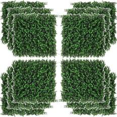 OutSunny Enclosures OutSunny 2 12-Piece Emerald Green Artificial Boxwood Wall Panels Float Grass Backdrop
