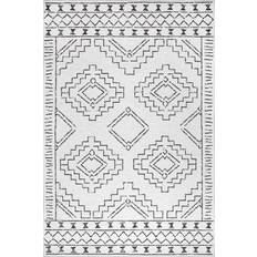 Green Carpets Nuloom Noa Ivory Moroccan White, Green