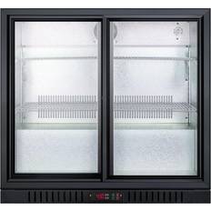 Mini beverage fridge glass door Summit SCR700B 36 7.4 Commercial Black