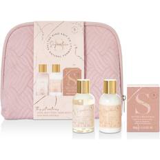 Gaveeske & Sett Style & Grace Kind Edit Co. Signature Cosmetic Bag Gift Set 100ml Body Wash Body Lotion