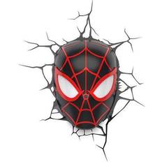 Superhelden Beleuchtung Marvel 3D LED Spider-Man Miles Morales Face Nachtlicht