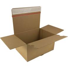 Kartons & Wellpappkartons Webshopkasse med tearstrip og tape 160x130x70mm brun