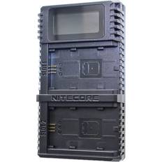 NiteCore Akkuladegeräte Batterien & Akkus NiteCore USN4 Pro NP-FZ100 dual slot USB Sony charger LCD, Black, USN4PRO