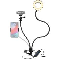 Tripod Mounts & Clamps Knox Gear Selfie Ring Light Stand with Cell Phone Holder and Webcam/Camera Mount