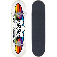 Hvite Komplette skateboards Alien Workshop Komplet Skateboard Spectrum (Hvid/Rød/Gul) Hvid/Rød/Gul 8"