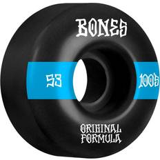 Blå Skateboardtillbehør Bones 100's OG Formula V4 Wide Skateboard Wheels black/blue #14 (100a) 53mm black/blue #14 100a 53mm