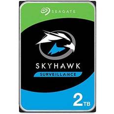 Hard Drives seagate skyhawk 2tb surveillance hard sata 6gb/s 64mb cache 3.5' internal drive-frustration free packaging (st2000vx008)
