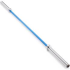 Steelbody 7 ft Men's 20kg Olympic Weight Barbell Ceramic Coating with 4 Needle Bearing Sleeves Blue/Chrome STB-1501BLC