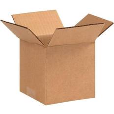 Mailing Boxes Partners Brand Corrugated Cube Boxes, 5" x 5" x 5" Kraft, Pack Of 25