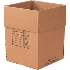 Packing boxes for moving Deluxe Packing Boxes, 18" x 18" x 24" Kraft, 6/Bundle Kraft