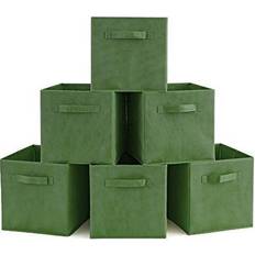 EZOWare Set of 6 Basket Bins Collapsible Storage Organizer Boxes Cube