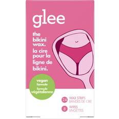 Glee Bikini Wax Hair Removal Strips for Women Raspberry Scent 24