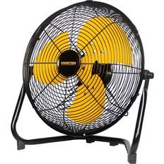 Master 12 High Velocity Direct Drive Floor Fan, Black/Yellow