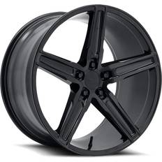 18" Car Rims Topline Wheels - V09 Spry Satin Black Wheel 20x9 /5x4.5 /+40 Offset