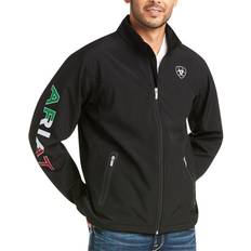 Men - S Outerwear Ariat Men's New Team Softshell Mexico Jacket - Black
