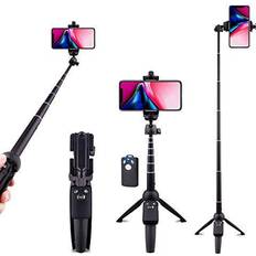 NEXBOOM iPhone Tripod - 66 [Stable & Tall] iPhone Tripod Stand with  Remote, Tripod for iPhone Compatible with iPhone 15 Pro Max 14 13  Plus,Samsung