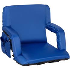 Flash Furniture Camping Chairs Flash Furniture Reclining Stadium Chair, Blue