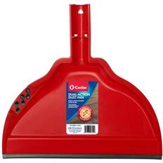 O-Cedar Anti-Static Premium Dustpan with Broom Cleaning Cones, Red