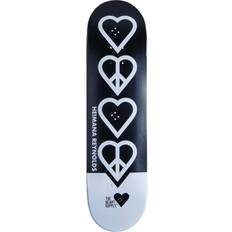 Heart Supply Complete Skateboards Heart Supply Skateboard Deck Heimana Reynolds Pro (Peace) Black/White 8.25"