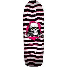 Powell Peralta Complete Skateboards Powell Peralta Old School Ripper Skateboard Deck White/Pink 9.89 x 31.32 Multi Color 10" Unisex Adult, Kids, Newborn, Toddler, Infant