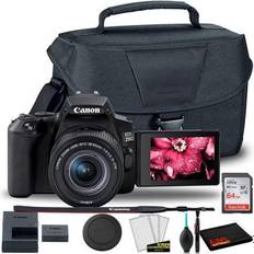 Canon eos 250d Digital Cameras Canon EOS Rebel 250D/SL3 DSLR Camera with 18-55mm Lens (Black) EOS Bag Sandisk Ultra 64GB Card Cleaning Set And More