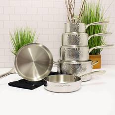 BergHOFF Belly 18/10 Stainless Steel 3-Pc. Fry Pan & Skillet Set, Silver