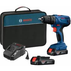 Bosch Battery Drills & Screwdrivers Bosch GSR18V-190B22 18V 1/2 in. Compact Drill/Driver Kit with 1.5 Ah SlimPack Batteries Quill