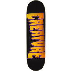 Creature Decks Creature Skateboard Deck Outline Logo (Sort/Orange/Lilla) Sort/Orange/Lilla 8.51"