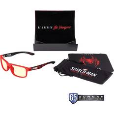 Red Computer Screen Glasses & Blue Light Glasses GUNNAR Gaming and Computer Enigma, Spider-Man Miles Morales Edition Red