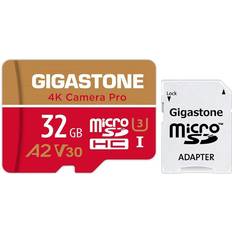 Memory Cards & USB Flash Drives Gigastone 32GB Micro SD Card MicroSD A2 V30 UHS-I U3 C10, 4K UHD Video Recording, 4K Gaming, Read/Write 95/35 MB/s, with MicroSD to SD Adapter for Nintendo Dashcam Gopro Canon Nikon Camera Drone Wyze