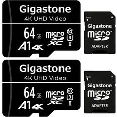 64gb micro sd card Analogue Cameras Gigastone 64GB 2-Pack Micro SD Card, 4K UHD Video, Surveillance Security Cam Action Camera Drone Professional, 90MB/s Micro SDXC UHS-I U3 Class 10