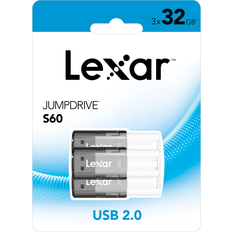 LEXAR Memory Cards & USB Flash Drives LEXAR JumpDrive S60 32GB USB 2.0 Flash Drive (LJDS60-32GB3NNU) Black