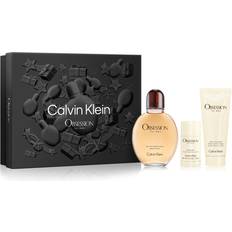 Calvin Klein Men Gift Boxes Calvin Klein Obsession Gift Set EdT 124ml + Deo Stick 75g + After Shave Balm 75ml