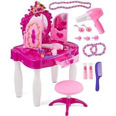 Stylist Toys Prextex Makeup Table with Mirror & Chair