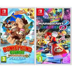 Nintendo Switch Games Mario Kart 8 Deluxe and Donkey Kong Video Games for (Switch)