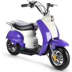 Electric Scooters MotoTec MT-EM-Purple Electric Moped Purple