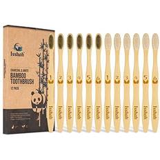 Eco-Friendly Natural Bamboo Charcoal Toothbrushes Count