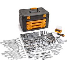 Tool box drawer DIY Accessories GearWrench 243 Pc. 6 Point Mechanics Tool Set in 3 Drawer Storage Box
