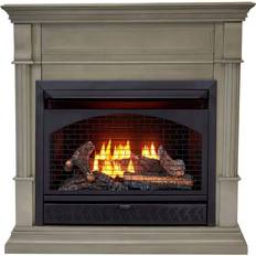 Purple Gas Fires ProCom Dual Fuel Vent Free Gas Fireplace System, 26000 BTU, T-Stat Control, Slate Gray