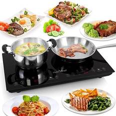 Freestanding cooker with induction hob Cooktops NutriChef Dual 120V Electric Induction