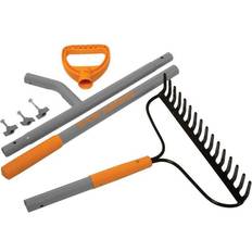 Garden rake Garden Tools Systems 55 16-Tine Bow Rake Steel Shaft Reducing