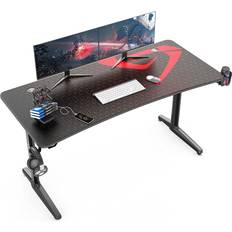 T-Shaped 60 Inch Gaming Desk - Black