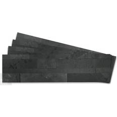 Tic Tac Tiles 12-Sheets Carbon Peel, Stick 3D Stone 11.6