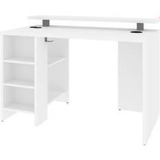 BestAir Electra Wooden Gaming Desk - White