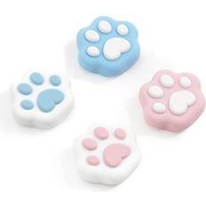 Controller Grips Cat Paw Shape Thumb Grip Caps Soft Silicone Joystick Cover Compatible with /OLED/ Lite 4PCS