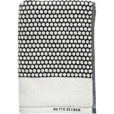Mette Ditmer Badehåndklær Mette Ditmer Grid Badehåndkle Beige, Svart (70x140cm)