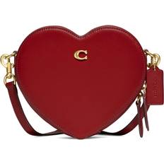 Coach Mira Pillow Quilted Heart Strap Shoulder Bag - Sport Red